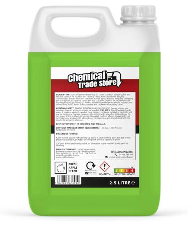 Concentrated Apple Washing Up Liquid - 2.5 Litre - Eco-Friendly Dish Soap for Efficient Cleaning | International Shipping Available - Buy Online on GoSupps.com