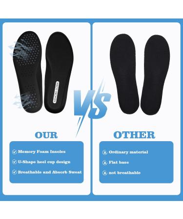 Topdarty Memory Foam Insoles for Skechers | Comfortable Lightweight Shoe Inserts for Men & Women | Shock Absorbing Replacement Insoles (US Men 10 - Buy Online on GoSupps.com