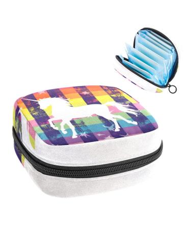 MUOOUM Womenbinden storage bag with a tropical palm leaf pattern portable period pocket for women teenagers girls menstrual cup breastfeeding documents color 3 4.7x6.6