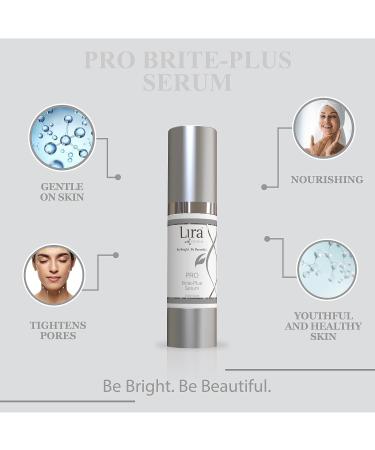 Lira Clinical PRO Brite-Plus Serum | Hydration & Dark Spot Treatment with Tranexamic Acid Ferulic Acid & Vitamin C | Brightens & Firms All Skin Types - 0.5 fl oz - Buy Online on GoSupps.com