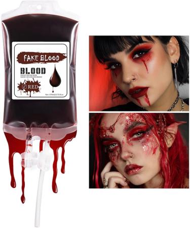Liquid face paint | 170 ml waterproof Halloween Red and blue makeup for women and men | Spooky party supplies - Buy Online on GoSupps.com
