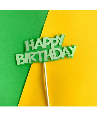 Personalised Cake Toppers Cake Decorations 1pcs Double Layer Paper Cake Topper Happy Birthday Cupcake Toppers Baby Shower Party Decorations Supplies (Color : 7) (Color : 7) (Color : 6)