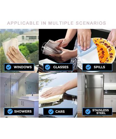 Probablei Streak-Free Miracle Cleaning Cloths Reusable Multipurpose Streak Free Miracle Cleaning Cloths Fish-Scale Streak Free Glass Cleaning Cloth (10PCS) - Buy Online on GoSupps.com