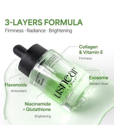 Usnear FOREST Exosome Glow Serum Niacinamide & Collagen Face Serum for Glass Skin Hydrating Pore Minimizer & Brightening Korean Skincare 1.01 fl oz - Buy Online on GoSupps.com