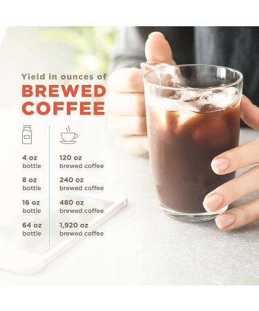 Decaf Colombian Coffee Concentrate - Unsweetened Cold Brew & Iced Coffee Liquid Extract - 100% Arabica, 8oz Bottle - Buy Online on GoSupps.com