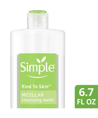 Buy Simple Kind to Skin Cleansing Water 6.7 oz - Unscented Micellar Water for Gentle Cleansing | International Shipping Available - Buy Online on GoSupps.com