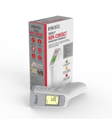 HoMedics TheraP No Touch Infrared Thermometer - Instant Non-Contact Measurement - 1-5cm Range - 2 Second Results - Three-Color Fever Alarm - Buy Online on GoSupps.com