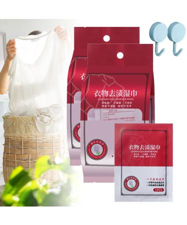 GXHNB Clothes Stain Removal Wipes Clothing Stain Removal Wipes Clothes Oil Stain Remover Stain Remover Wet Wipes (2PCS)