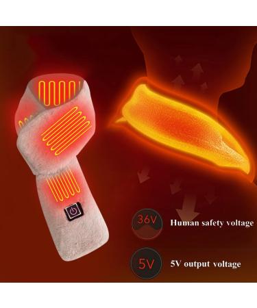 Buy Pl sch Winter Heating Scarf - USB Electric Neck Band with 3-Speed Control & Temperature Settings - Khaki-e Size - Buy Online on GoSupps.com