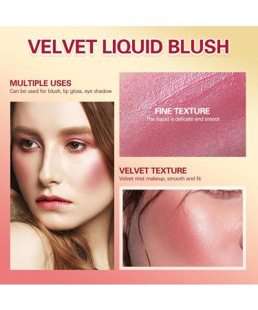 Long-lasting Liquid Blush Natural Hydrating Rouge Blush Long Lasting and Lightweight Makeup (7.5ml 01) 7.5ml 01 - Buy Online on GoSupps.com