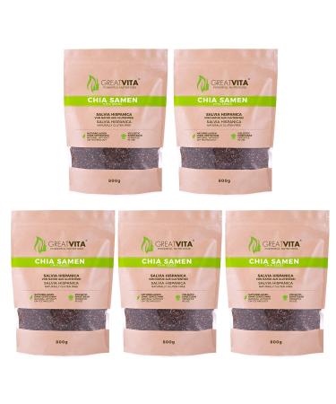 GreatVita Chia Seeds (1 x 4000g) Natural Non-GMO