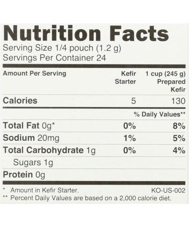 YOGOURMET Kefir Starter 0.6 oz - Probiotic Culture for Homemade Kefir - 1 Ounce Pack - Buy Online on GoSupps.com