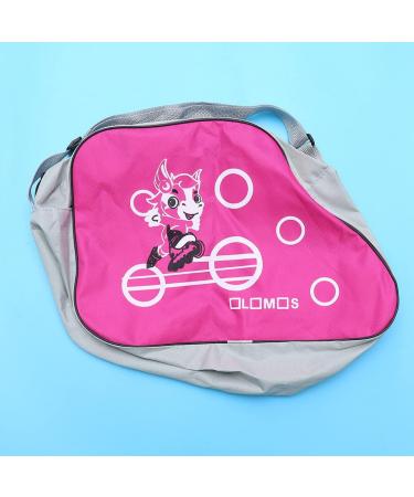 HEALLILY Skating Shoes Bag - Adjustable Shoulder Strap Inline Roller Skate Storage Bag for Kids and Adults (Red/Pink) - Buy Online on GoSupps.com