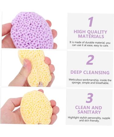NOLITOY 4 Pcs Bath Ball Loofah Sponge - Honeycomb Shower Exfoliating Scrubbers for Baby & Skin-Friendly Cleaning Supplies - Buy Online on GoSupps.com