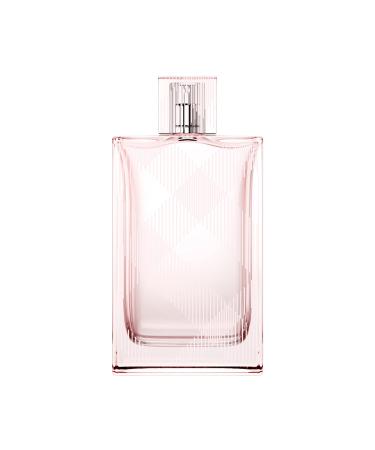 Burberry Brit Sheer Eau de Toilette Women's Floral Perfume With Notes of Black Grape Pink Peony & White Musk Long Lasting Fragrance 3.3 Fl Oz (Pack of 1)