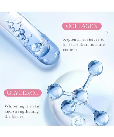  Nurvidis Collagen Serum Anti-Aging Face Serum Anti-Wrinkle Serum Refreshing Moisturizing Serum Sakura Essence Brightening Skin Tone Rejuvenating Oil For Skin Balance 100ml - Buy Online on GoSupps.com