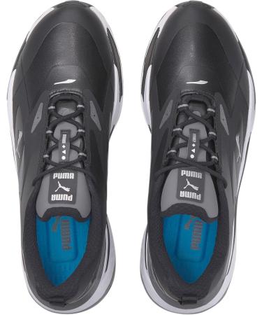 PUMA Unisex GS-Fast Golf Shoe 42.5 EU - Black & Quiet Shade | International Shipping Available - Buy Online on GoSupps.com