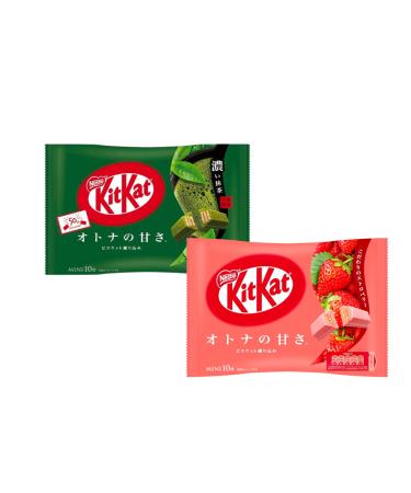 OG ASIA Kitkat Chocolate Bars - Strawberry and Matcha - from Japan - OG ASIA - 2 x 111g