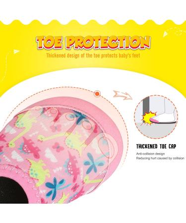 Yorgou Baby Beach Shoes - Quick-Drying Dinosaur Pink Aqua Shoes for Kids | Slipproof Water Shoes for Beach & Pool - Buy Online on GoSupps.com