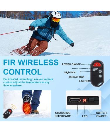 Heated Insoles  TAJARLY Rechargeable Electric Insoles for Women Men  Winter Foot Warmers with Intelligent Remote Control Fit Camping Skiing Large - Buy Online on GoSupps.com