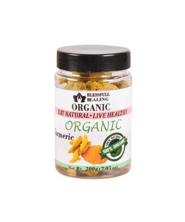 Blessfull Healing Organic Turmeric 200 Gram Airtight Container (Packing May Vary) 200 Gram 7.05 oz