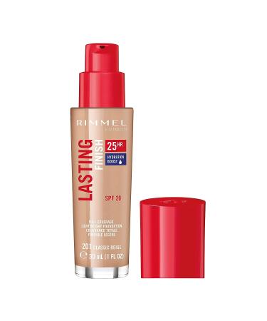 Rimmel Lasting Finish 25HR Foundation 201 Classic Beige 1oz - Pack of 1 - Buy Online on GoSupps.com