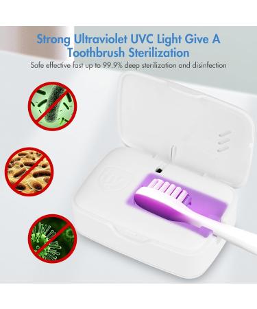 UV Toothbrush Sanitizer Case Portable Mini Toothbrush Sanitizer with Dryer Heating Fan Drying Rechargeable Toothbrush Cover Sterilizing Box for Home Travel & Fits All Toothbrushes Typ2 - Buy Online on GoSupps.com