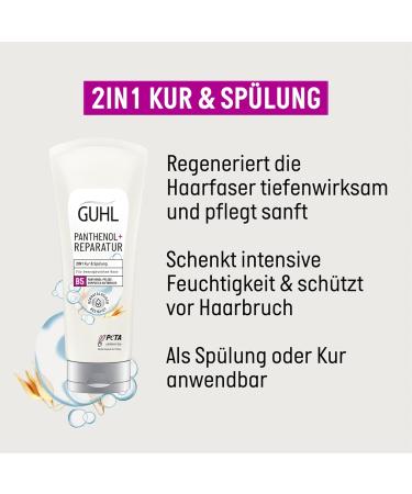  Guhl Guhl Panthenol + Repair Treatment & 2-in-1 Conditioner Contents: 200 ml Hair type: claimed Dermatologically tested - Buy Online on GoSupps.com