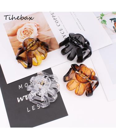4PCS Extra Large Hair Clips for Thick Hair - Big Octopus Hair Clip for Women Girls - Premium Strong Hold Hair Claw Clips in Black, Red, Yellow & Transparent - Buy Online on GoSupps.com