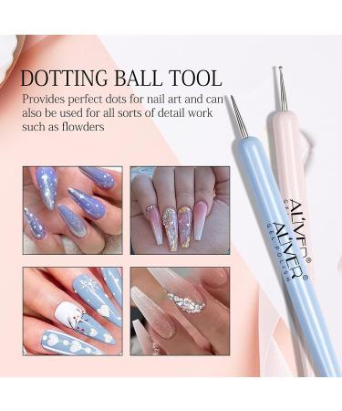 Nail Art Brush Set - 6 Pieces Gel Polish Design Pen Liner Brush & Dotting Tools for Perfect Nail Art - Buy Online on GoSupps.com