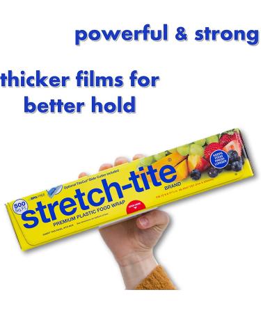 Stretch-Tite Premium Plastic Food Wrap with Slide Cutter - Extra Strong (250 sq ft) - Buy Online on GoSupps.com