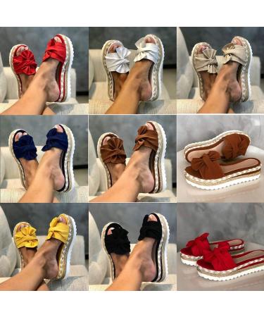 Comfortable Women's Sandals | Slip-Resistant Platform Flip-Flops for Summer | Stylish Open-Toe Beach Shoes EU 43 - Buy Online on GoSupps.com