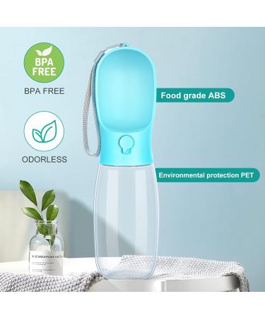 Osportfun Portable Dog Water Bottle - 550ml Leak-Proof Dispenser with 100ml Food Container & Activated Carbon Filter for All Dog Sizes - Buy Online on GoSupps.com