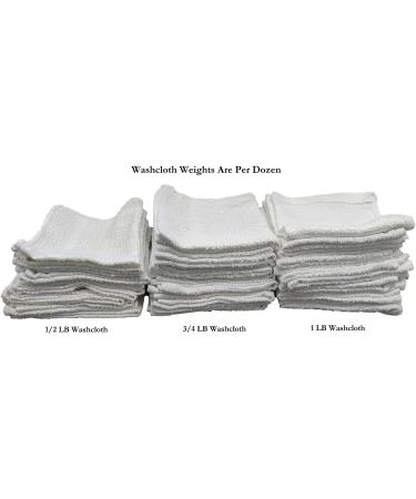 Marquis Mills 12x12 White Cotton Washcloths - Reusable Thin Cloth Rags - 60 Pack 1LB Dozen for Bath, Exfoliating, Kitchen, Garage - Buy Online on GoSupps.com