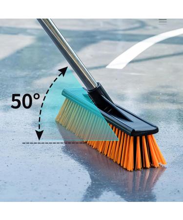 Stiff Floor Brush Scrubber Stiff Bristle Scrubber - Portable Floor Scrub Brush Grout Brush Outdoor Sweeping Brush for Warehouses Garages Balconies Decks Swimming Pools Rowces 40cm - Buy Online on GoSupps.com