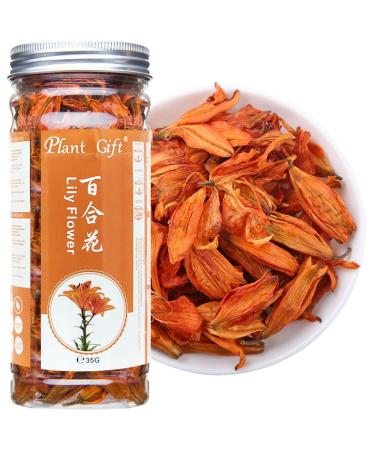 PlantGift Fragrant Natural Lily Flowers 35G/1.23oz Organic Dried Lilium Flowers Health Tea Chinese Lily Tea