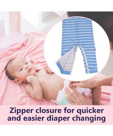 weVSwe Baby Toddler Boy Swimsuit UPF 50+ Sun Protection Rash Guard Swimwear | Blue Stripes | 0-3 Years - Buy Online on GoSupps.com