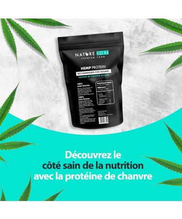 Nature Diet Prot ine de Chanvre | 500 g | Prot ine V g tale en Poudre | Riche en Fibres | Vegan Sans Gluten & Sans Lactose | Id ale pour Smoothies Shakes & P tisserie 500g - Buy Online on GoSupps.com