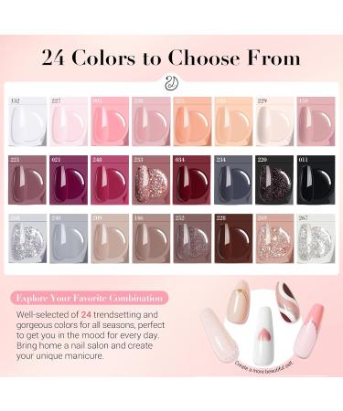 AZUREBEAUTY Dip Powder Nail Kit - 24 Colors Glitter & Electric Nail Drill | Complete Manicure Set with Base Top Coat & Activator - Buy Online on GoSupps.com