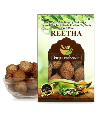 AOZA BIRJU MAHAVIR Organic Sabut Reetha/Soap Nuts 500 Gram Natural (BMKB-207)