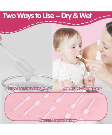 110Pcs Baby Tongue Cleaner & Toothbrush Set | Newborn Oral Care & Gum Cleaner for 0-36 Months | Disposable Infant Dental Care - Buy Online on GoSupps.com