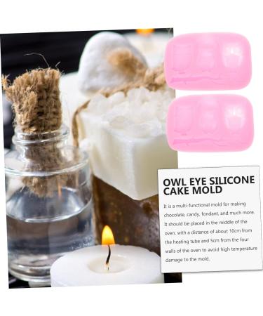 2pcs Baking Silicone Mold Chocolate Molds Silicone Stencils Candle Molds Candy Mold Non Stick Baking Pan Large Silicone Molds Owl Shape Molds Silica Gel Fondant Cake Halloween - Buy Online on GoSupps.com