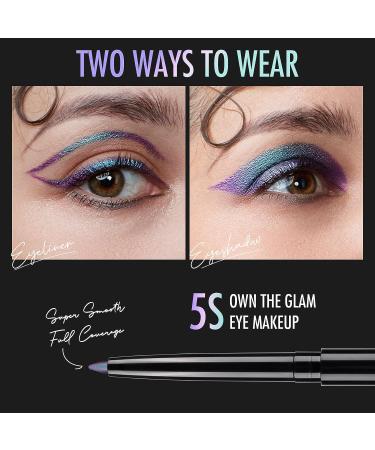 BEPHOLAN Purple Metallic Eyeliner Pencil - Glitter Waterproof 24h Long-Lasting Pen for Blue-Purple Shifting Northern Light Effect - Buy Online on GoSupps.com