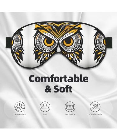 Buy Cute Owl Pattern Double-Sided Eye Mask - Soft Light Blocking for Better Sleep - International Shipping Available - Buy Online on GoSupps.com