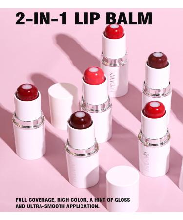 Buy #02 Lip Tint Moisturizing - Longlasting Matte Tinted Lip Gloss & Hydrating Core | Nourishing Water Lipstick & Conditioning Lip Balm for All-Day Shine - Buy Online on GoSupps.com