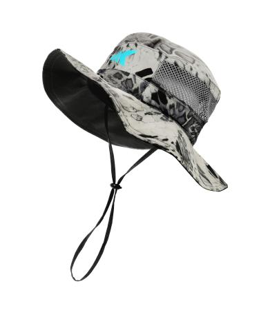 KastKing Sol Armis UPF 50 Boonie Hat - Sun Protection Hat, Fishing Hat, Beach & Hiking Hat, Paddling, Rowing, Kayaking Hat A: Silver Mist