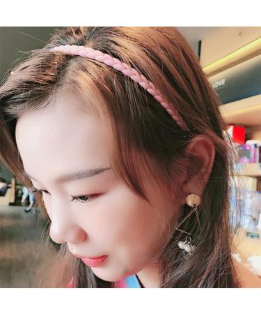 Buy Ghedshgf 12-Piece Girls' Hair Band Set | Silicone & Plastic Slide-Resistant Headbands for Women | Elastic Toothed Hair Accessories - Buy Online on GoSupps.com