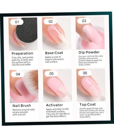Kit de poudre de trempage pour ongles 6 couleurs Style no l s chage rapide longue dur e Application facile pour Salon bricolage pour d butants - Buy Online on GoSupps.com