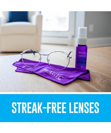 NANO MAGIC Cleaner Spray Kit - 2 Microfiber Cleaning Cloth  1oz Spray & 6oz Refill  Eyeglasses Cleaner  DSLR Cleaning Kit  Lens Cleaners for Camera  Face Shields  Sunglasses & Goggles - 7oz Value Pack - Buy Online on GoSupps.com
