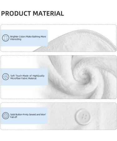 Tropical Palm Leaves Microfiber Hair Towel | Soft Super Absorbent Wrap for Women | Quick Dry Coral Velvet Cap for Long Curly & Thick Hair - Buy Online on GoSupps.com